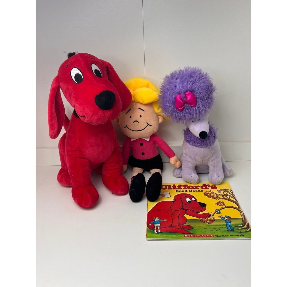 Kohls Cares Clifford Big Red Dog Friends Plush Lot Clifford Emily Elizabeth Cleo